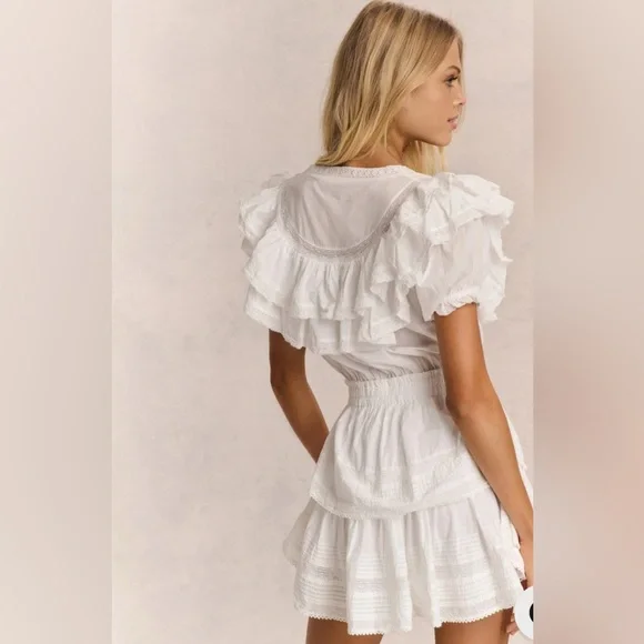 LoveShackFancy Liv Heritage Ruffle Dress - Picture 4 of 16